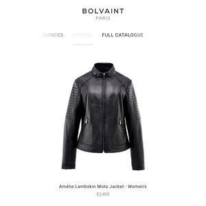 BOLVAINT AMÉLIE LAMBSKIN MOTO JACKET